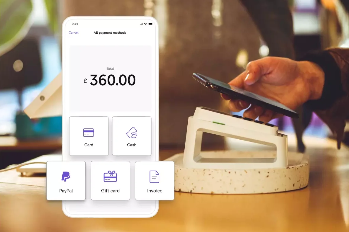 Gift card as a payment method in the mobile sales app